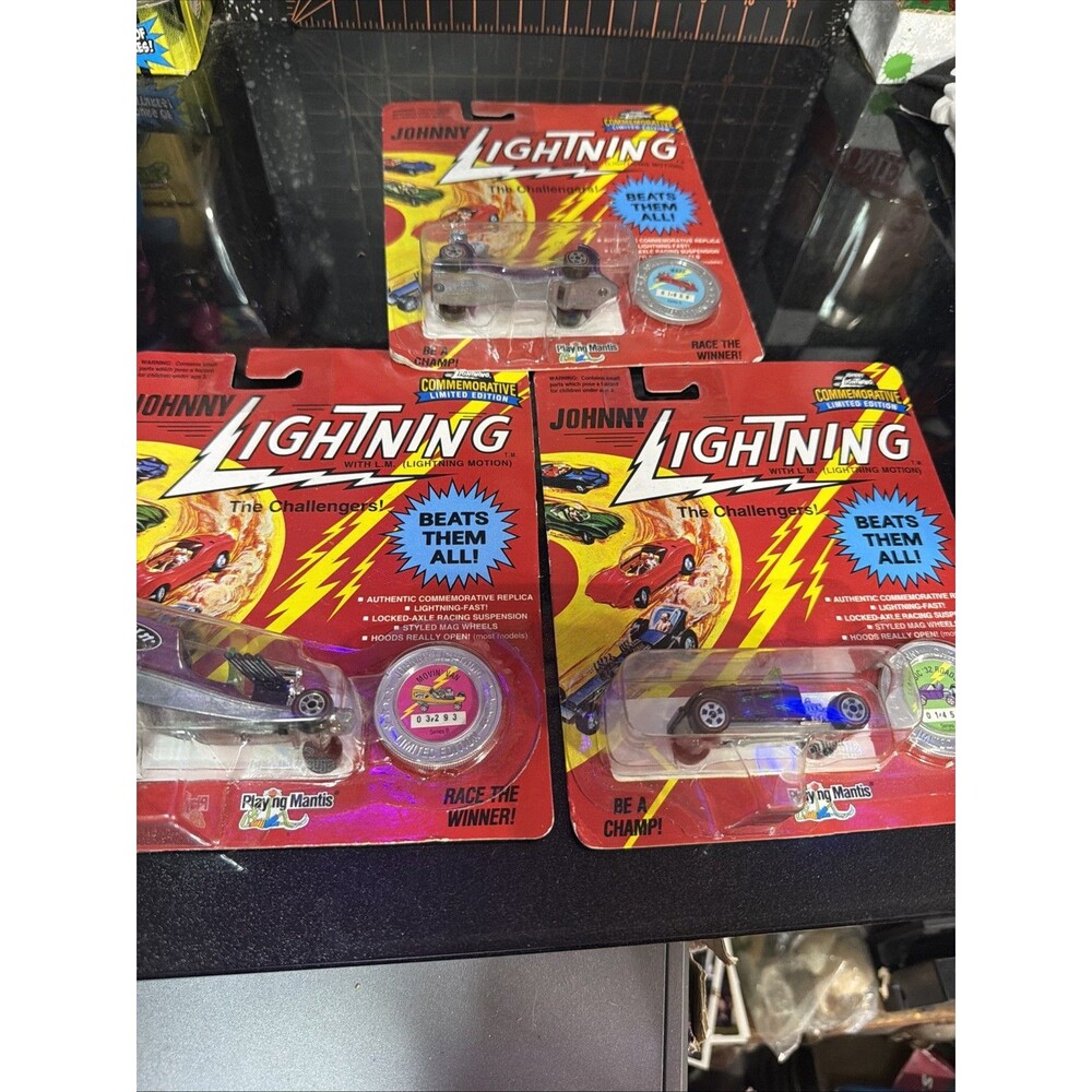 1994 Johnny Lightning Lot 3 Sealed Movin Van Wasp 32 Roadster Coins See Pics !